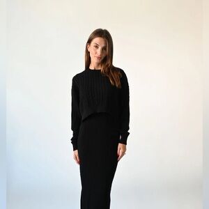 Bytess Cable Knit Sweater Black